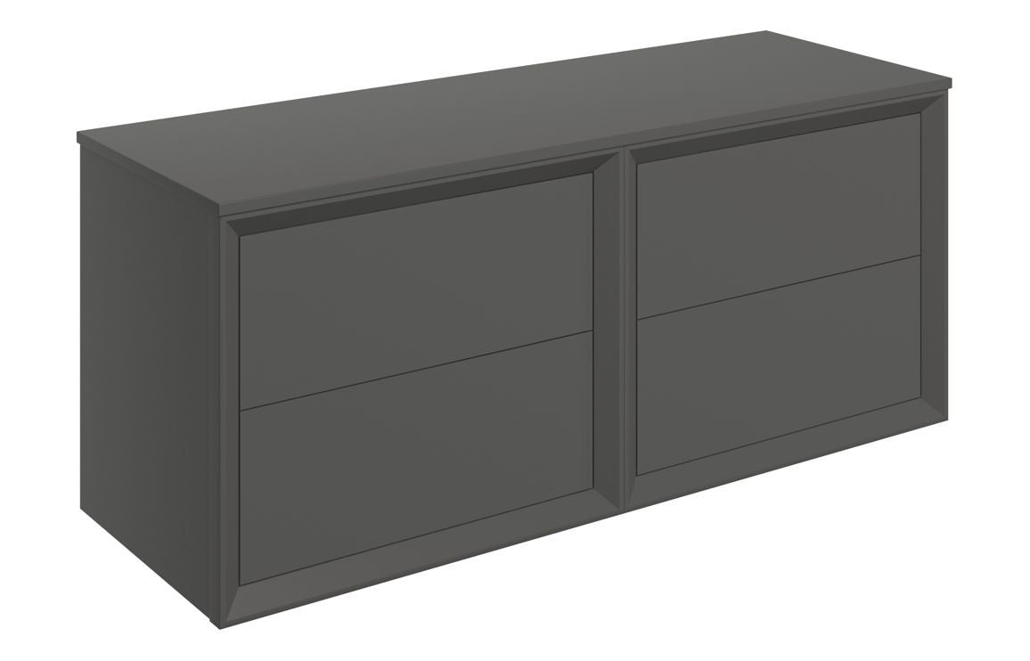 Edge -  1200mm Wall Hung 4 Drawer Basin Unit Run & Top