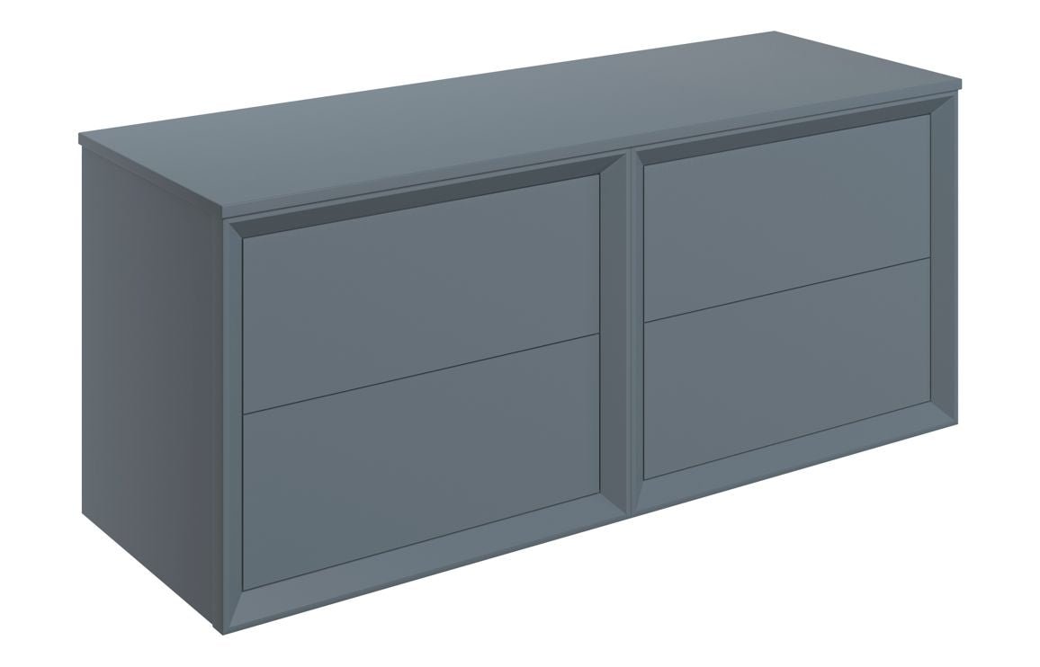 Edge -  1200mm Wall Hung 4 Drawer Basin Unit Run & Top