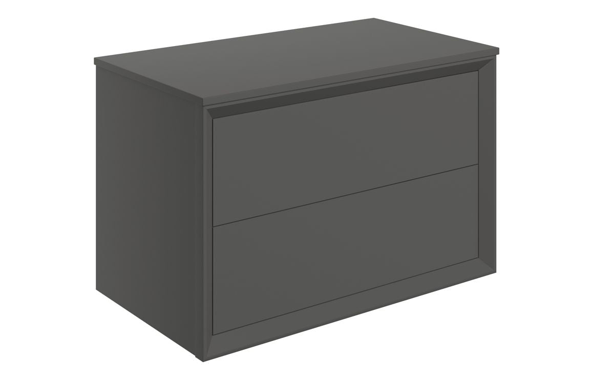 Edge - 800mm Wall Hung 2 Drawer Basin Unit & Top