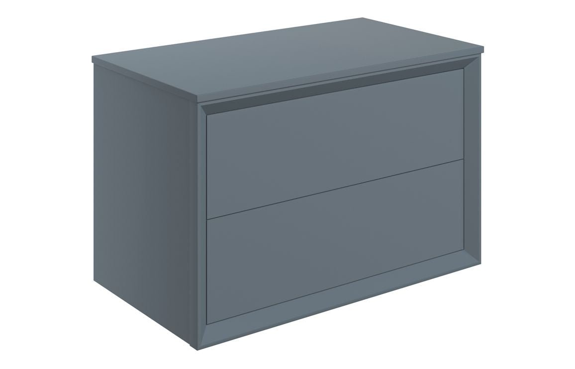 Edge - 800mm Wall Hung 2 Drawer Basin Unit & Top