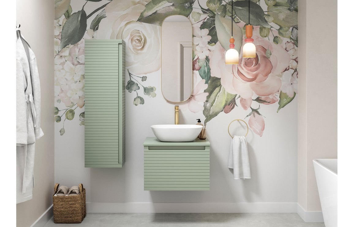 Linear - Wall Hung 1 Drawer Basin Unit & Basin - 615mm