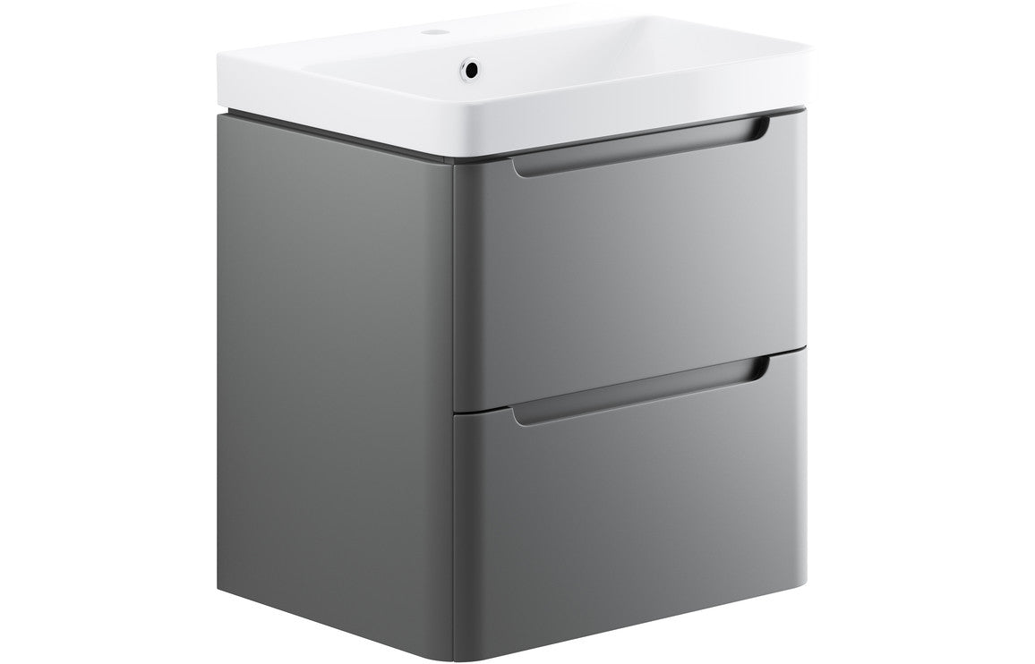 Grace - 2 Drawer Wall Hung Basin Unit - 600mm