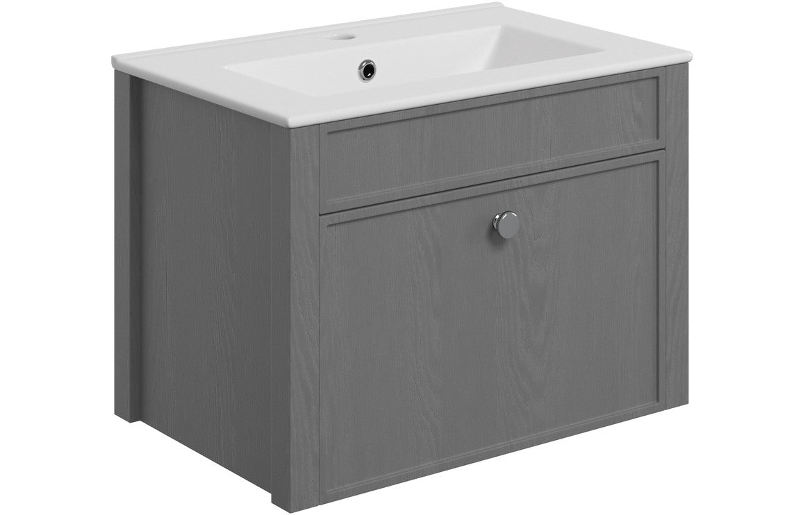 Santos - Wall Hung Basin Unit & Basin - 605mm