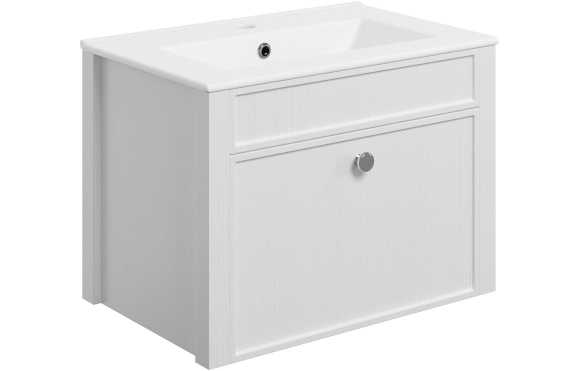 Santos - Wall Hung Basin Unit & Basin - 605mm