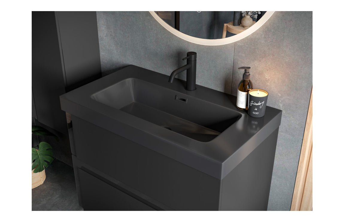 Duality - Wall Hung 2 Drawer Basin Unit & Co-ordinating Basin - 605mm