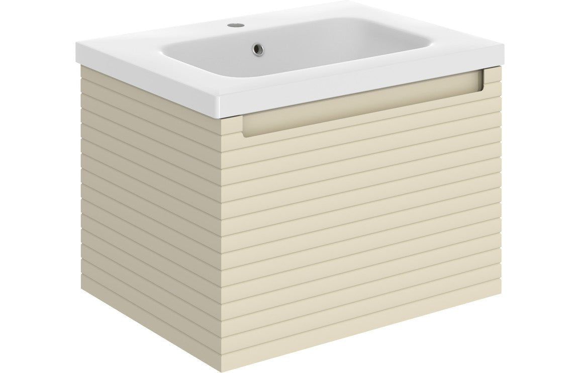 Linear - Wall Hung 1 Drawer Basin Unit & Basin - 615mm
