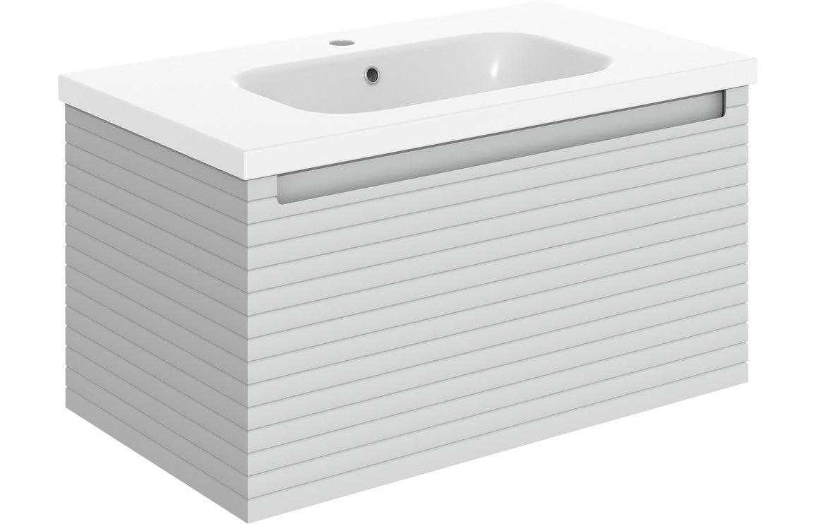 Linear - Wall Hung 1 Drawer Basin Unit & Basin - 815mm