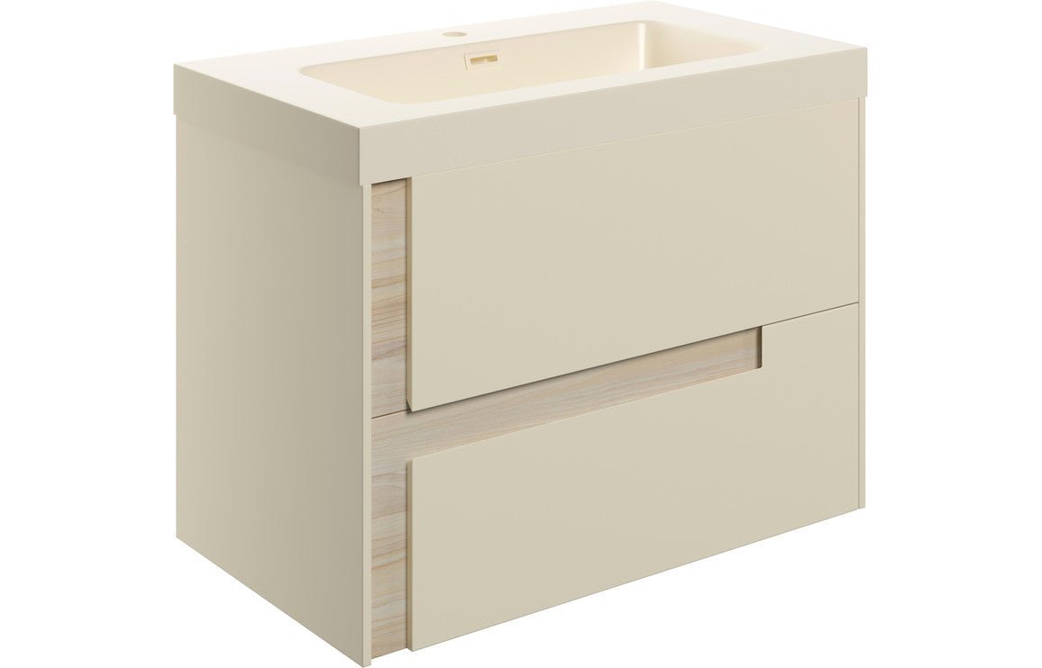 Duality - Wall Hung 2 Drawer Basin Unit & Co-ordinating Basin - 805mm