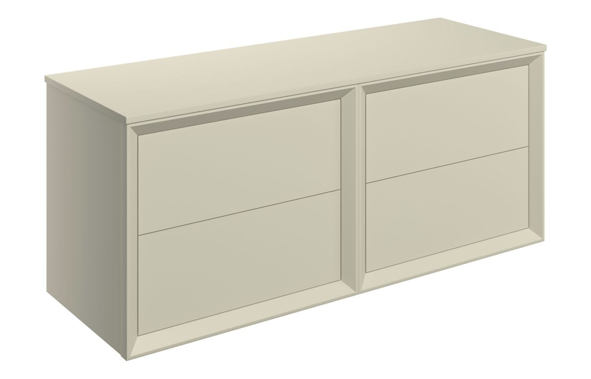 Edge -  1200mm Wall Hung 4 Drawer Basin Unit Run & Top
