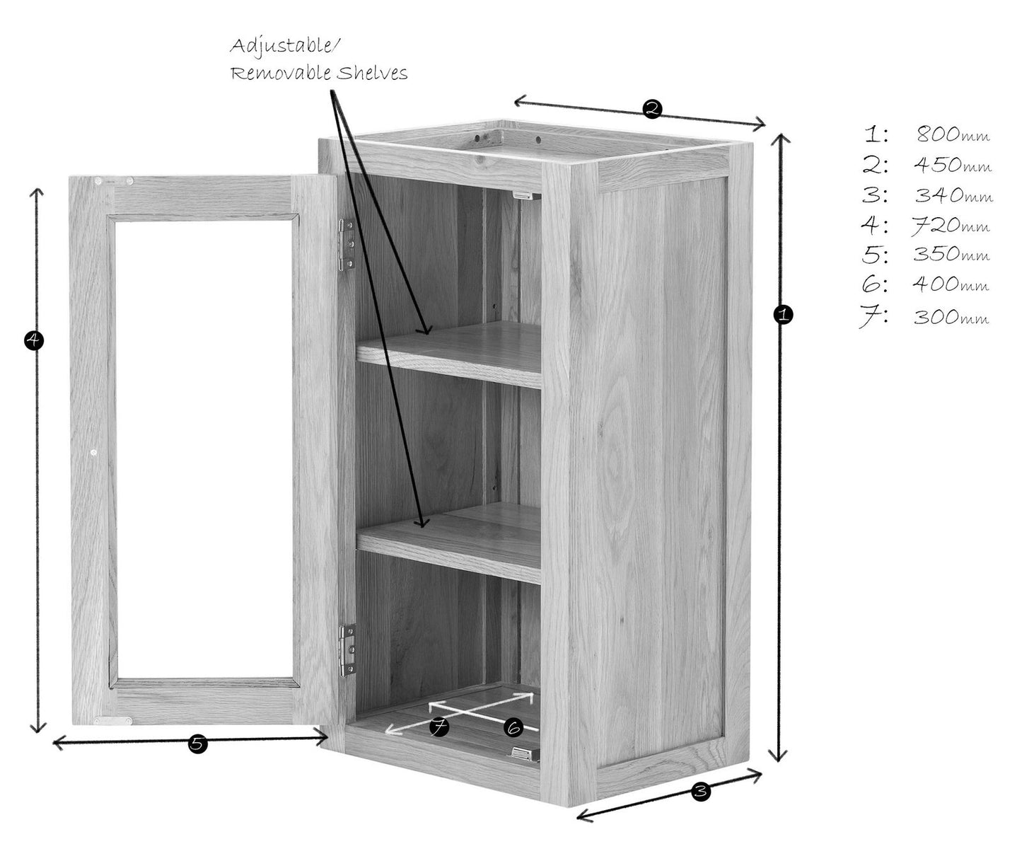 Glazed Wall Cabinet
