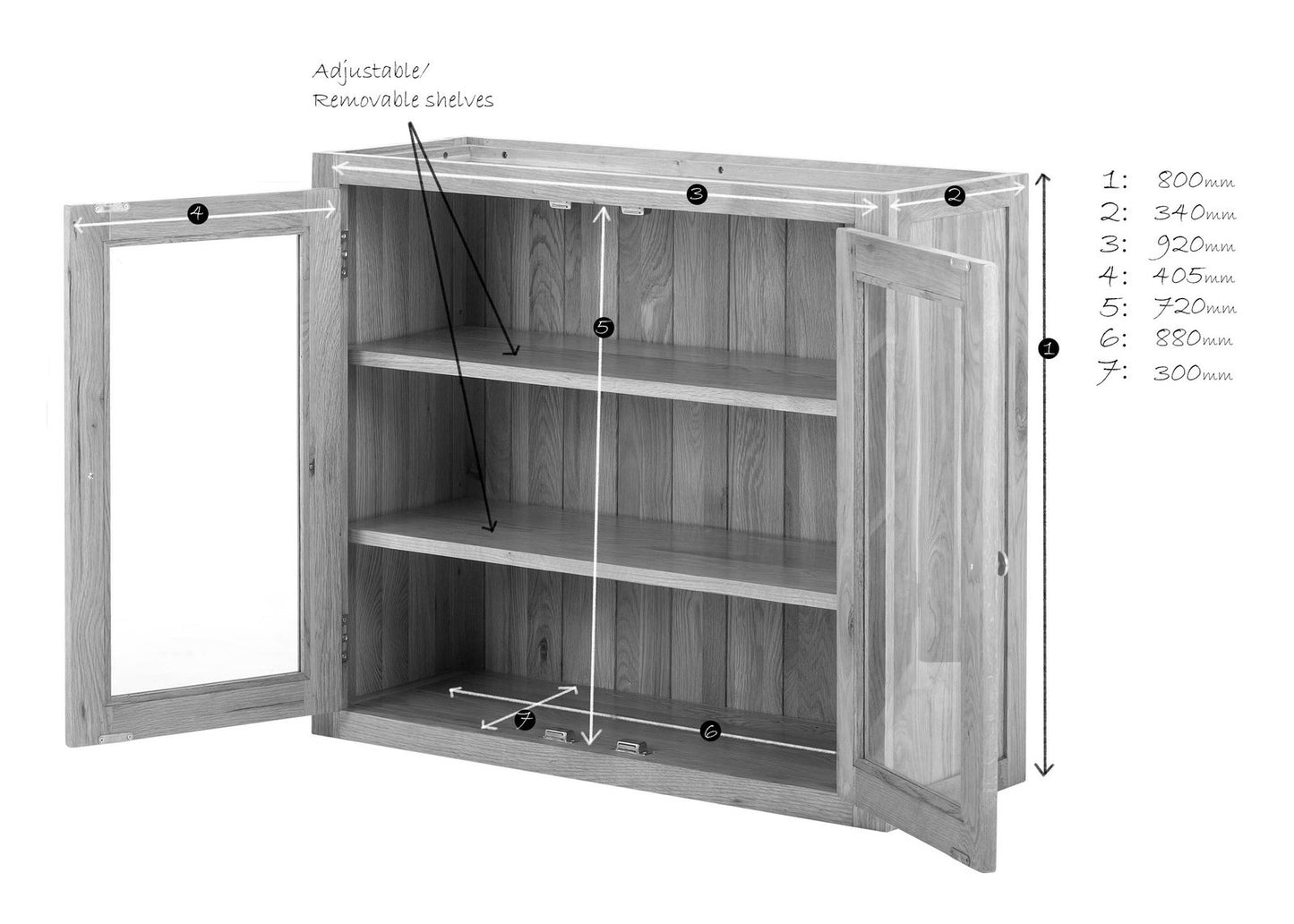 Glazed Wall Cabinet