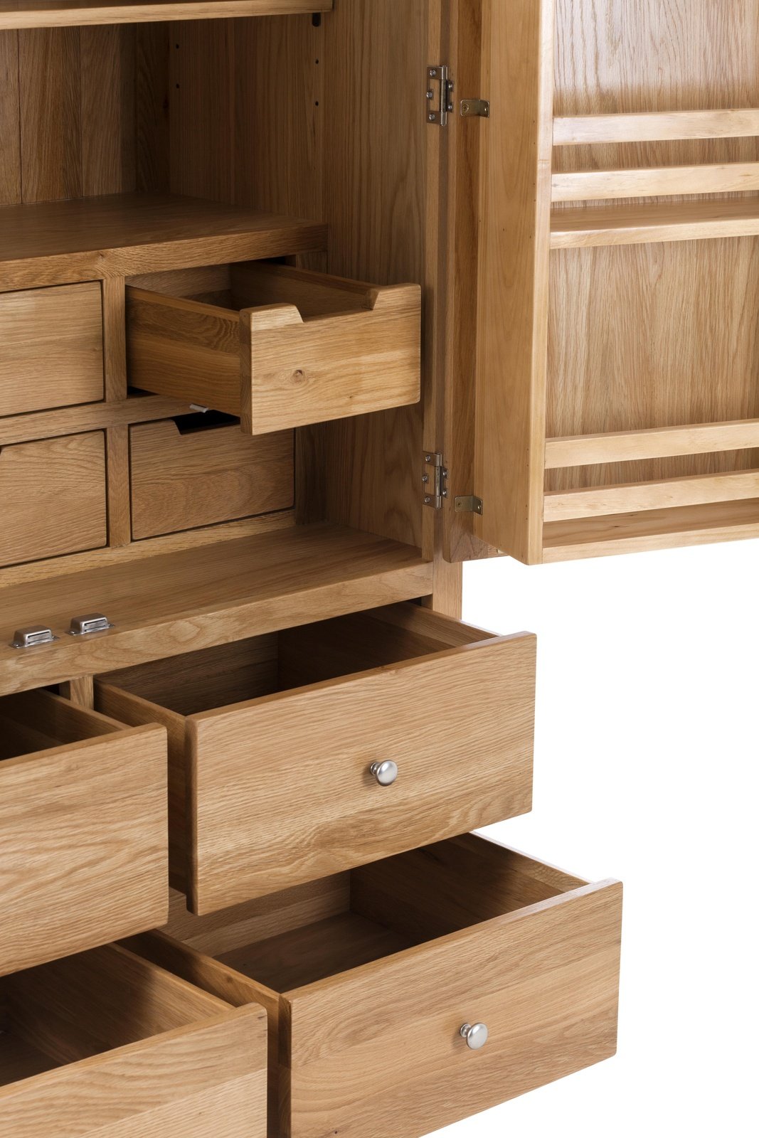 2 Door 10 Drawer Larder Cabinet with soft close drawers - 1100mm