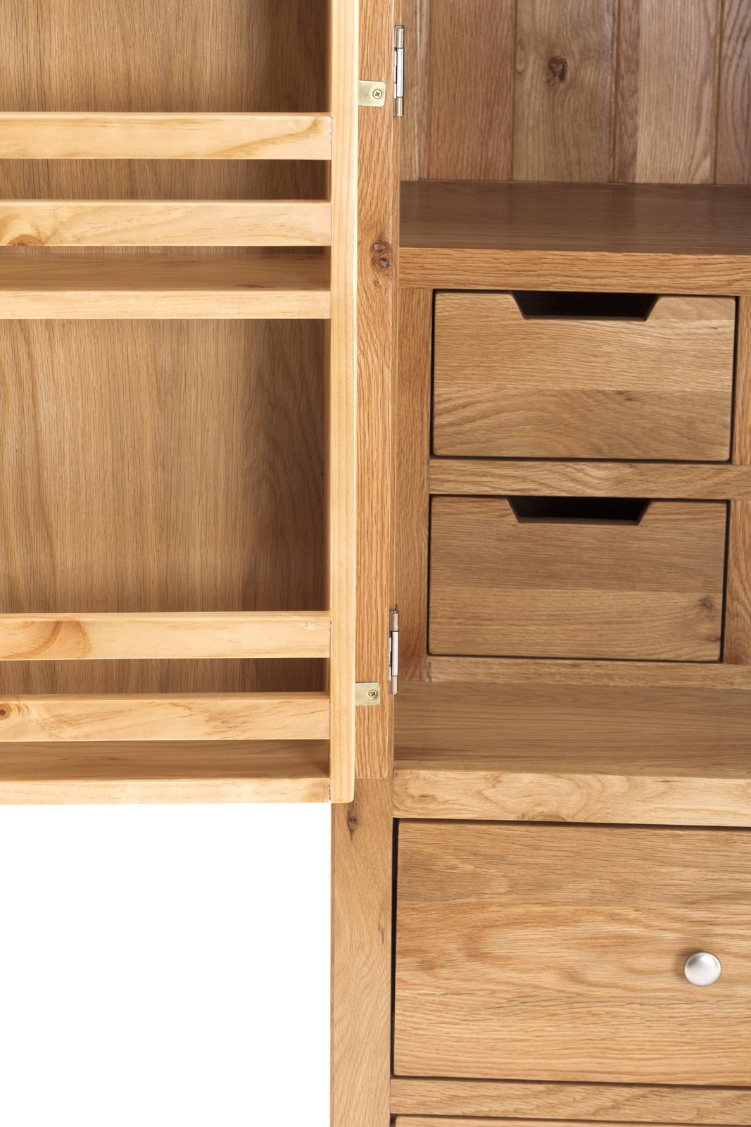 2 Door 10 Drawer Larder Cabinet with soft close drawers - 1100mm