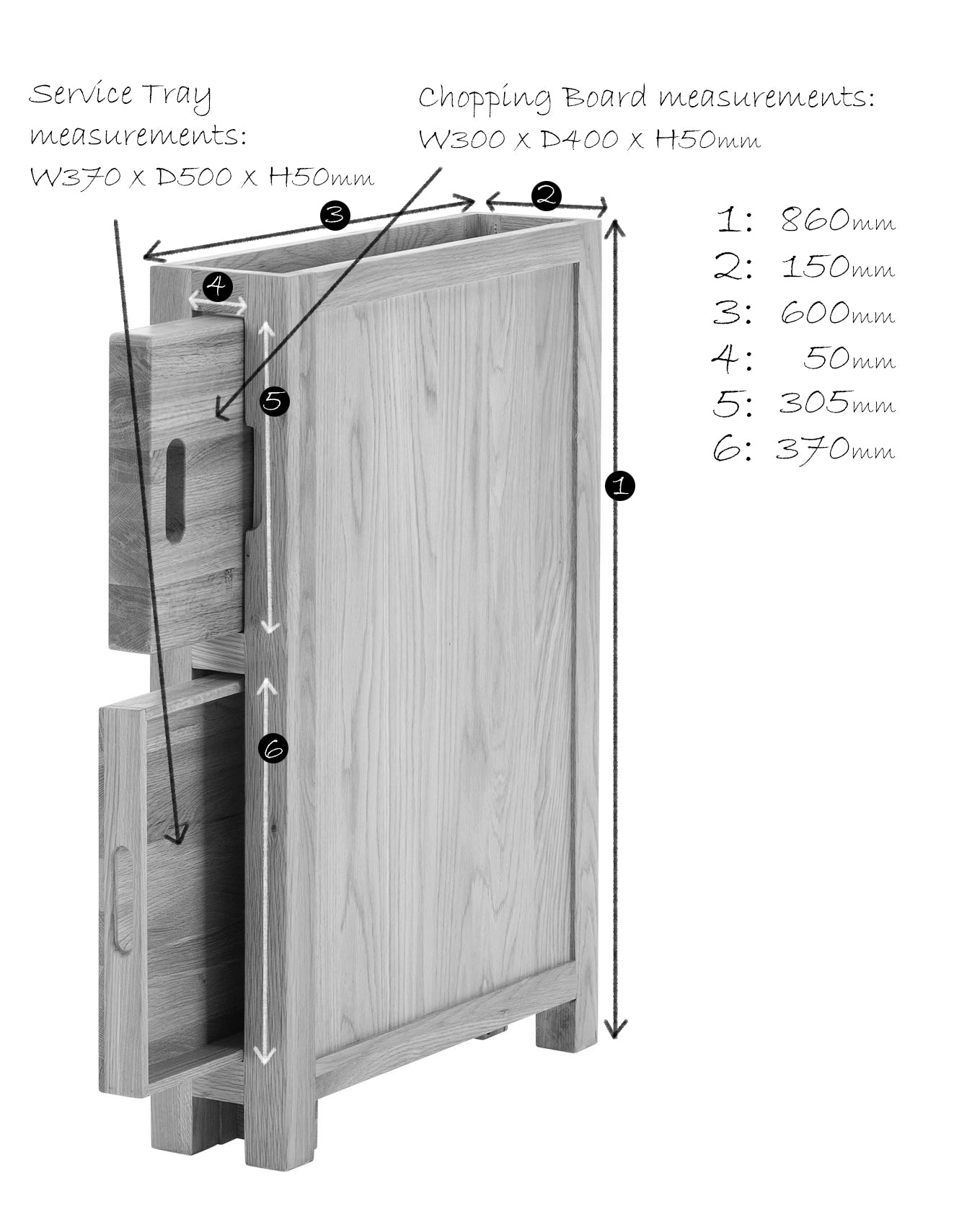 Chopping Board & Tray Storage Rack