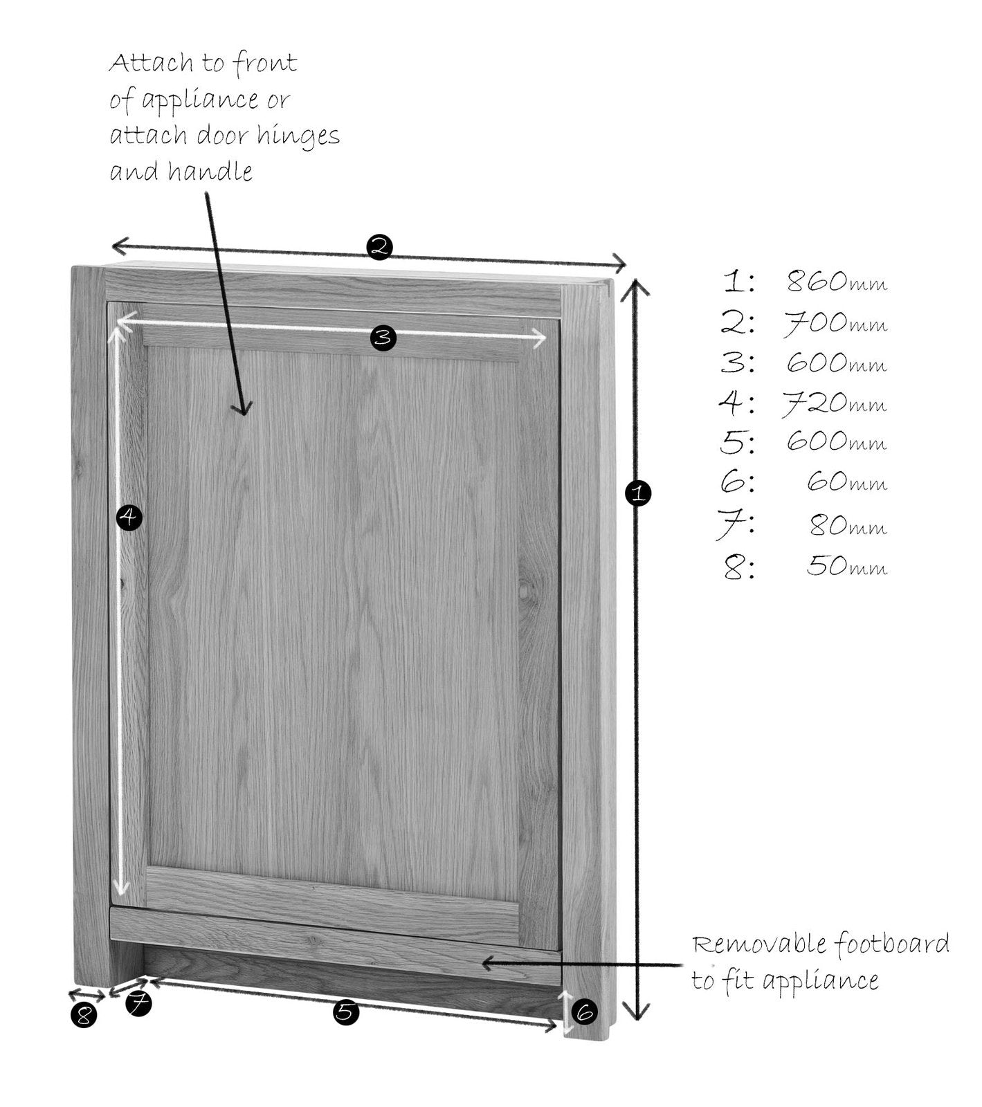 Dishwasher Fascia - 700MM