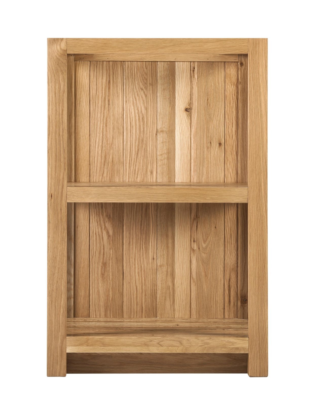 Open Base End - Slatted Shelf Cabinet