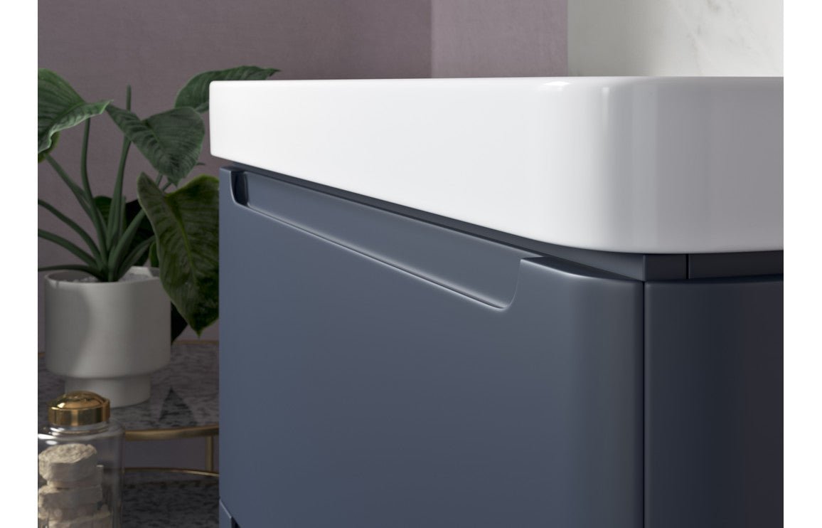 Grace - 2 Drawer Wall Hung Cloakroom Basin Unit - 500mm