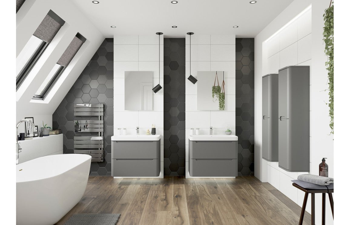 Grace - 2 Drawer Wall Hung Basin Unit - 800mm