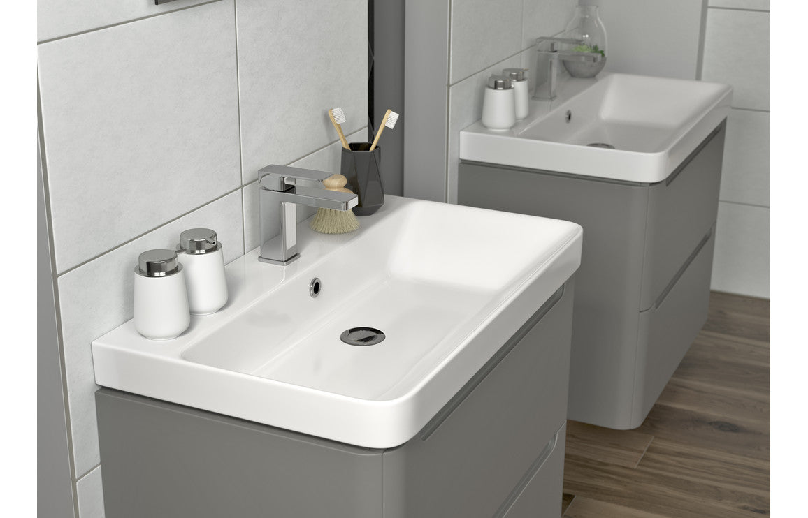 Grace - 2 Drawer Wall Hung Cloakroom Basin Unit - 500mm