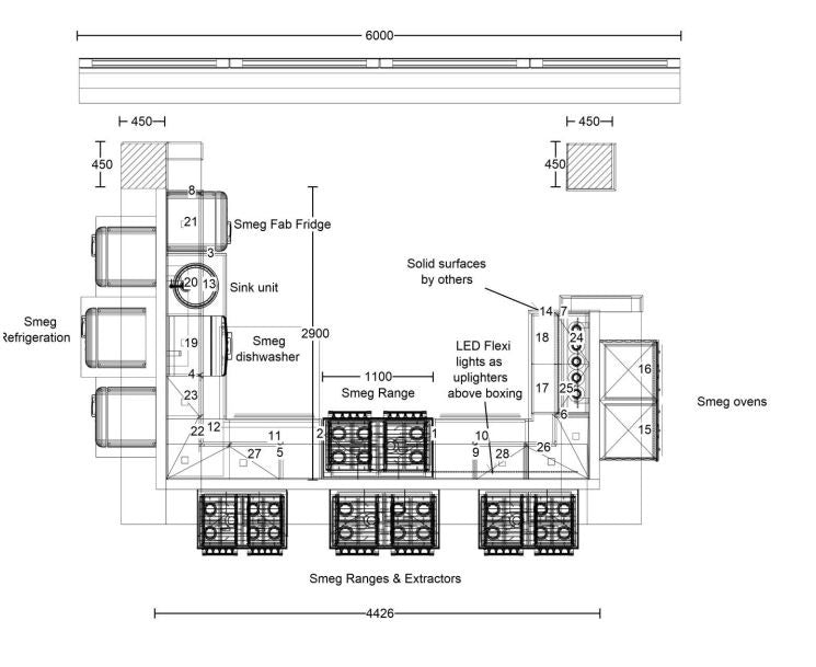 Ex Display Kitchen - Symphony Ashbourne Pink Kitchen With Carrara Quartz Worktops