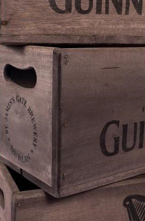 Guinness with Harp Logo - Set of 3 Rectangular Fish Boxes