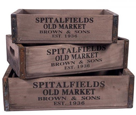 Spitalfields Market Boxes - Set of 3
