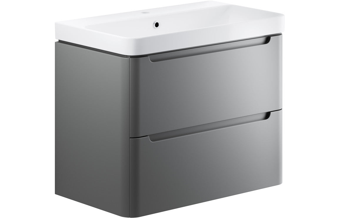 Grace - 2 Drawer Wall Hung Basin Unit - 800mm