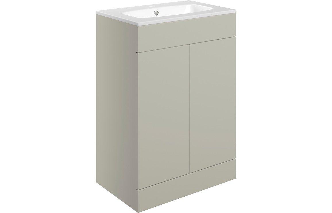 Varsity - Floor Standing 2 Door Basin Unit & Basin  - 615mm