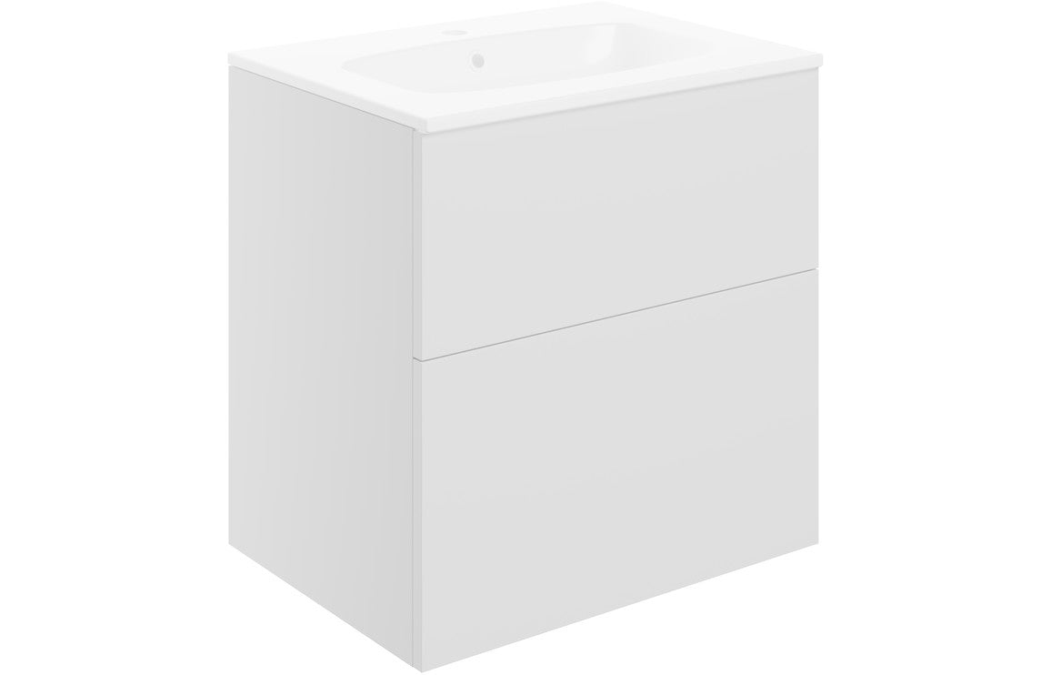Varsity - Wall Hung 2 Drawer Basin Unit & Basin - 610mm