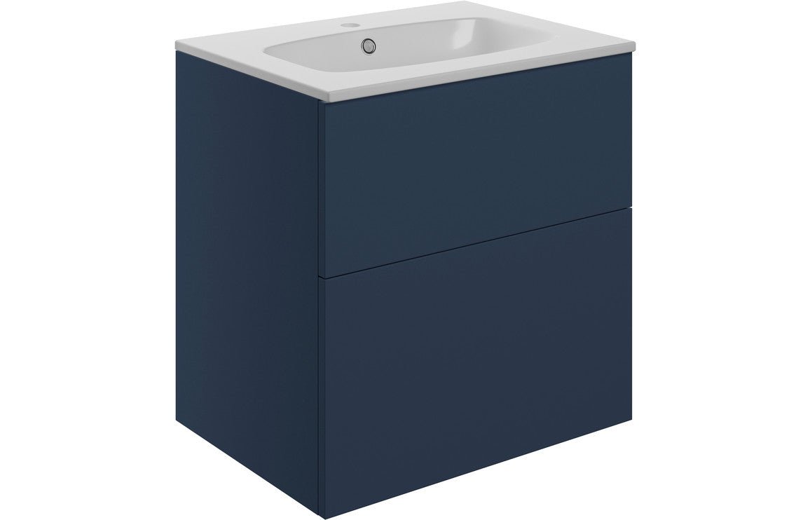 Varsity - Wall Hung 2 Drawer Basin Unit & Basin - 610mm