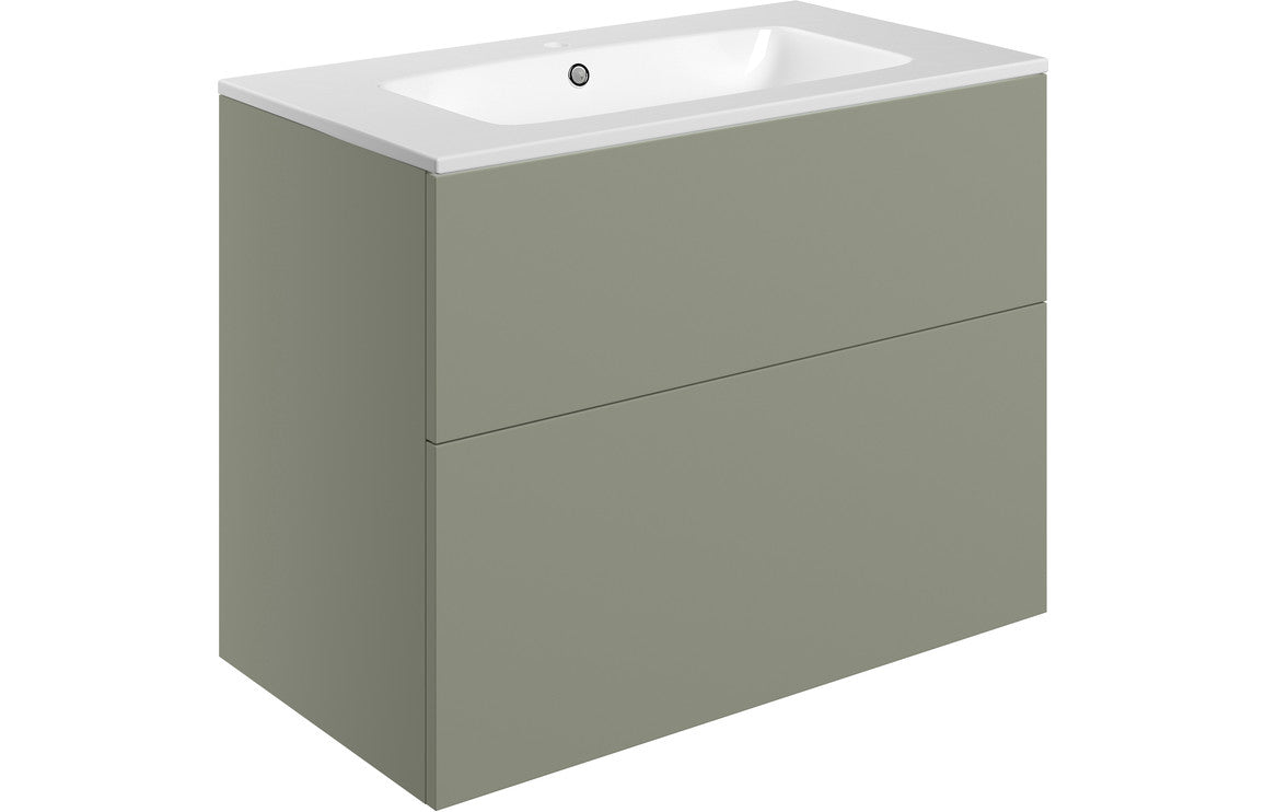 Varsity - Wall Hung 2 Drawer Basin Unit & Basin - 810mm