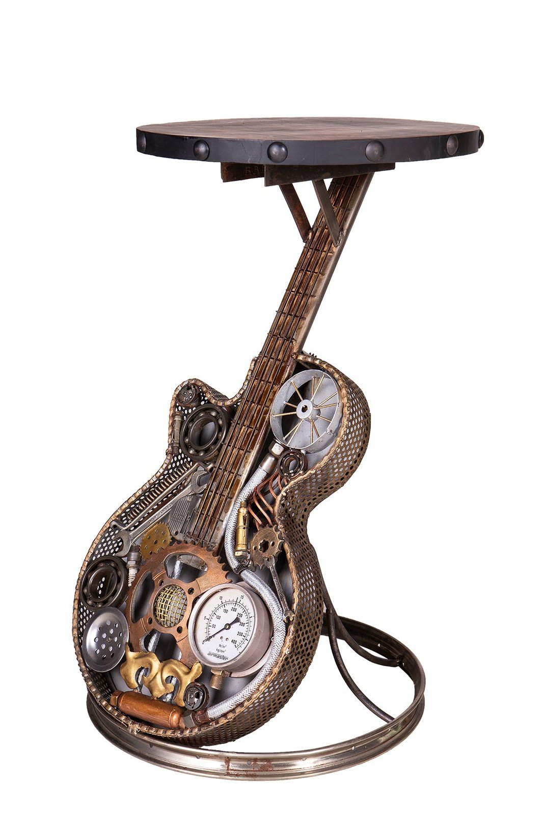 Wrought Iron Guitar Table