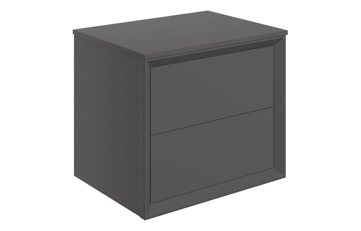 Edge - 600mm Wall Hung 2 Drawer Basin Unit & Top