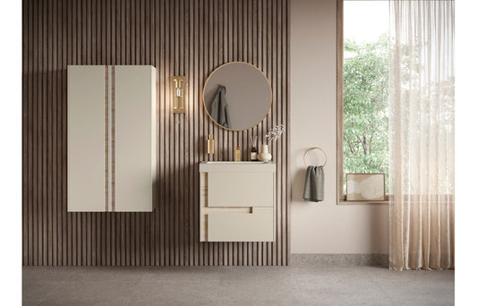 Duality - Wall Hung 2 Drawer Basin Unit & Co-ordinating Basin - 605mm