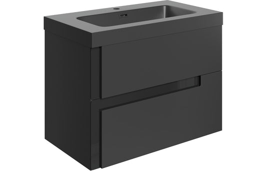 Duality - Wall Hung 2 Drawer Basin Unit & Co-ordinating Basin - 805mm