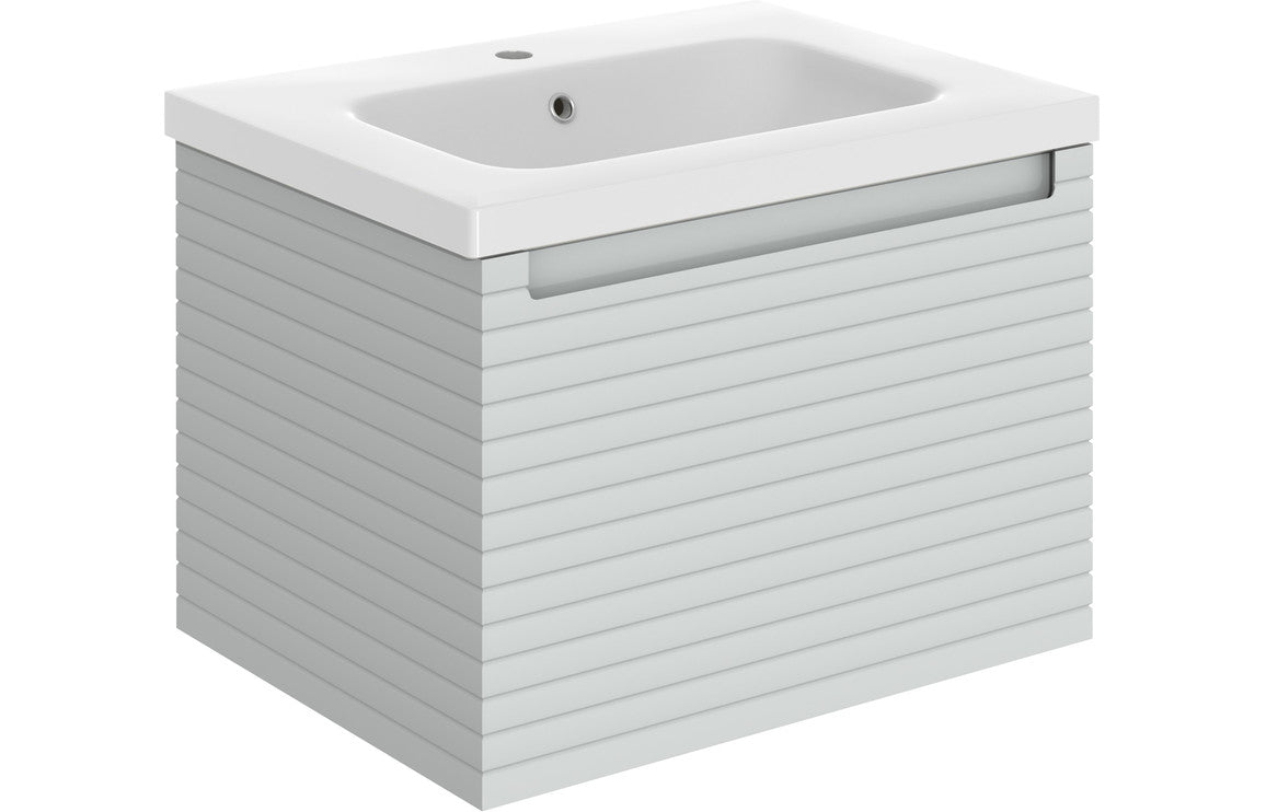 Linear - Wall Hung 1 Drawer Basin Unit & Basin - 615mm