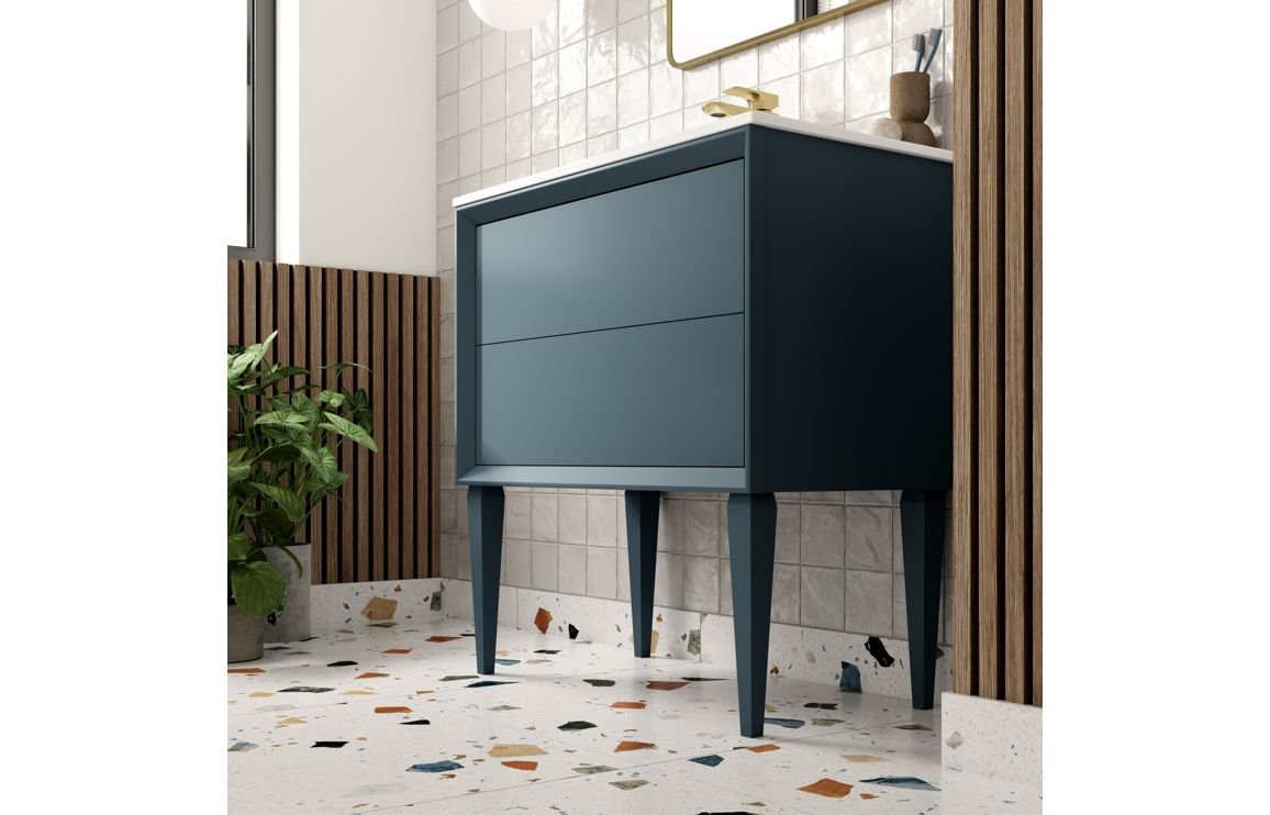 Edge - 600mm Wall Hung 2 Drawer Basin Unit & Top