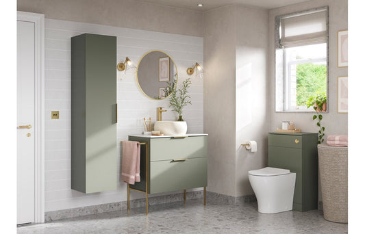Varsity - Wall Hung 2 Drawer Basin Unit & Basin - 610mm