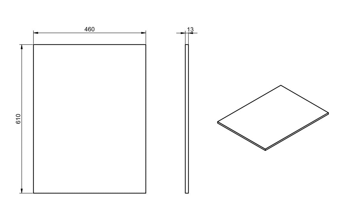 Edge - 600mm Wall Hung 2 Drawer Basin Unit & Top