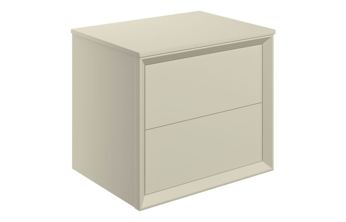 Edge - 600mm Wall Hung 2 Drawer Basin Unit & Top