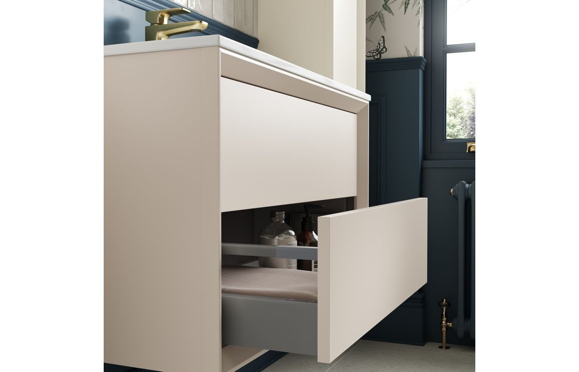 Edge - 600mm Wall Hung 2 Drawer Basin Unit & Top