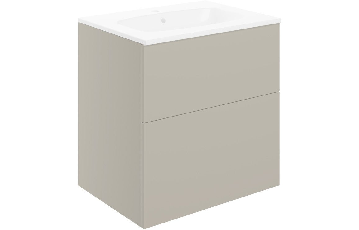 Varsity - Wall Hung 2 Drawer Basin Unit & Basin - 610mm