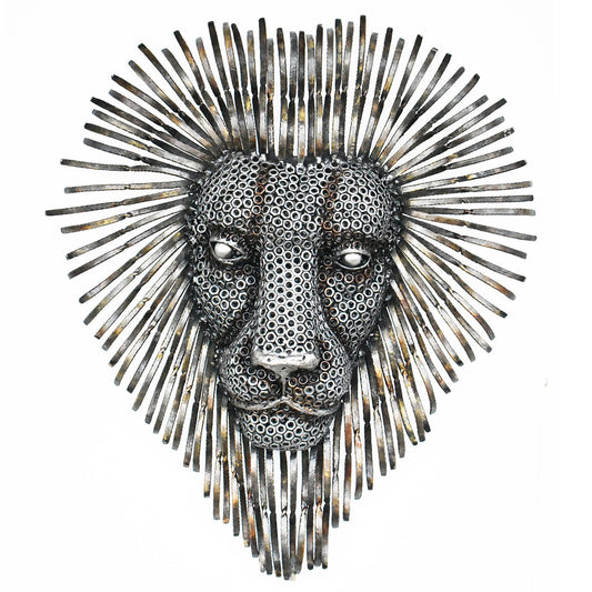 Lion Face Sculpture
