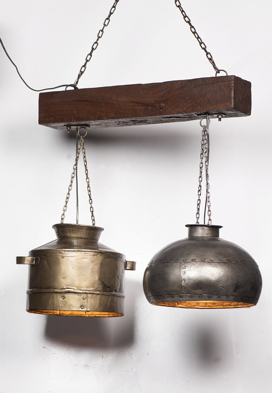 Reclaimed Pots Ceiling Lamp