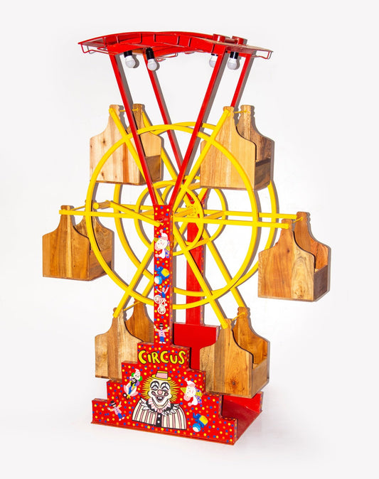 Industrial Style Ferris Wheel Wine Bottle Holder -  1.8m Tall