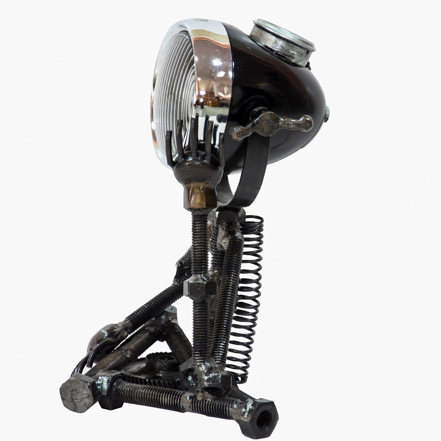 Reclaimed Parts Robot Table Lamp - Deep In Thought