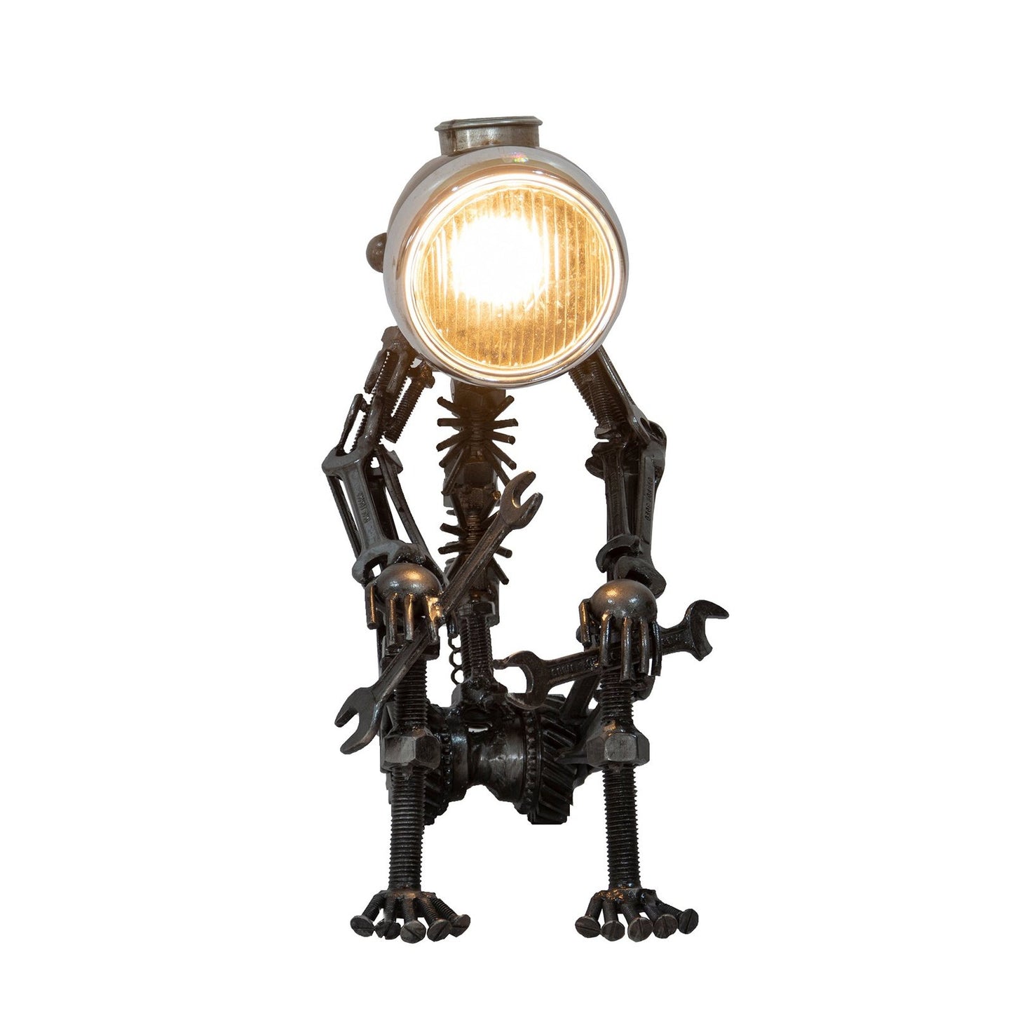Reclaimed Parts Robot Table Lamp - A Long Wait
