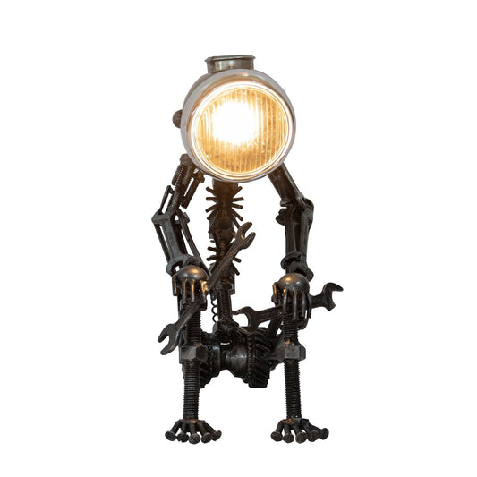 Reclaimed Parts Robot Table Lamp - A Long Wait