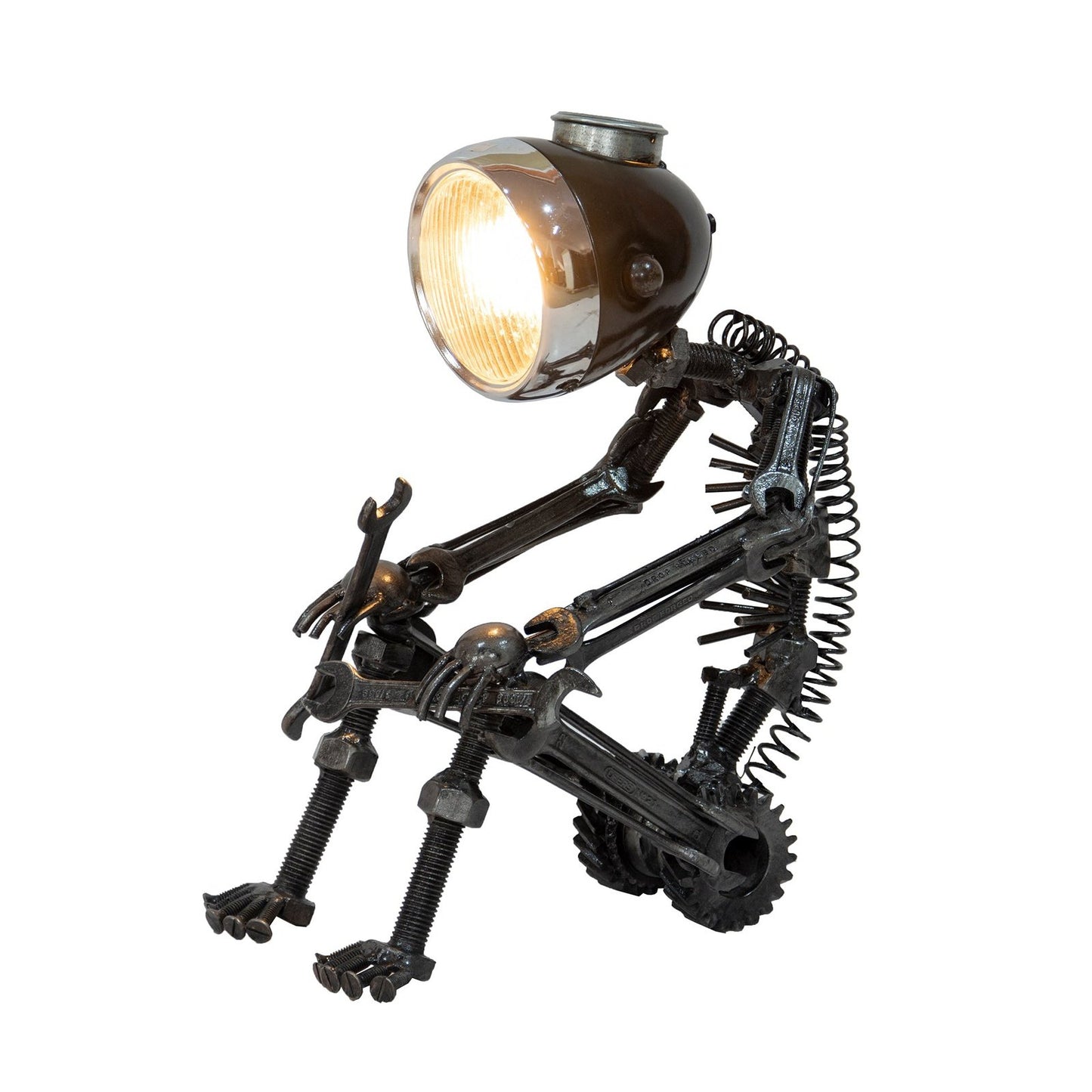 Reclaimed Parts Robot Table Lamp - A Long Wait