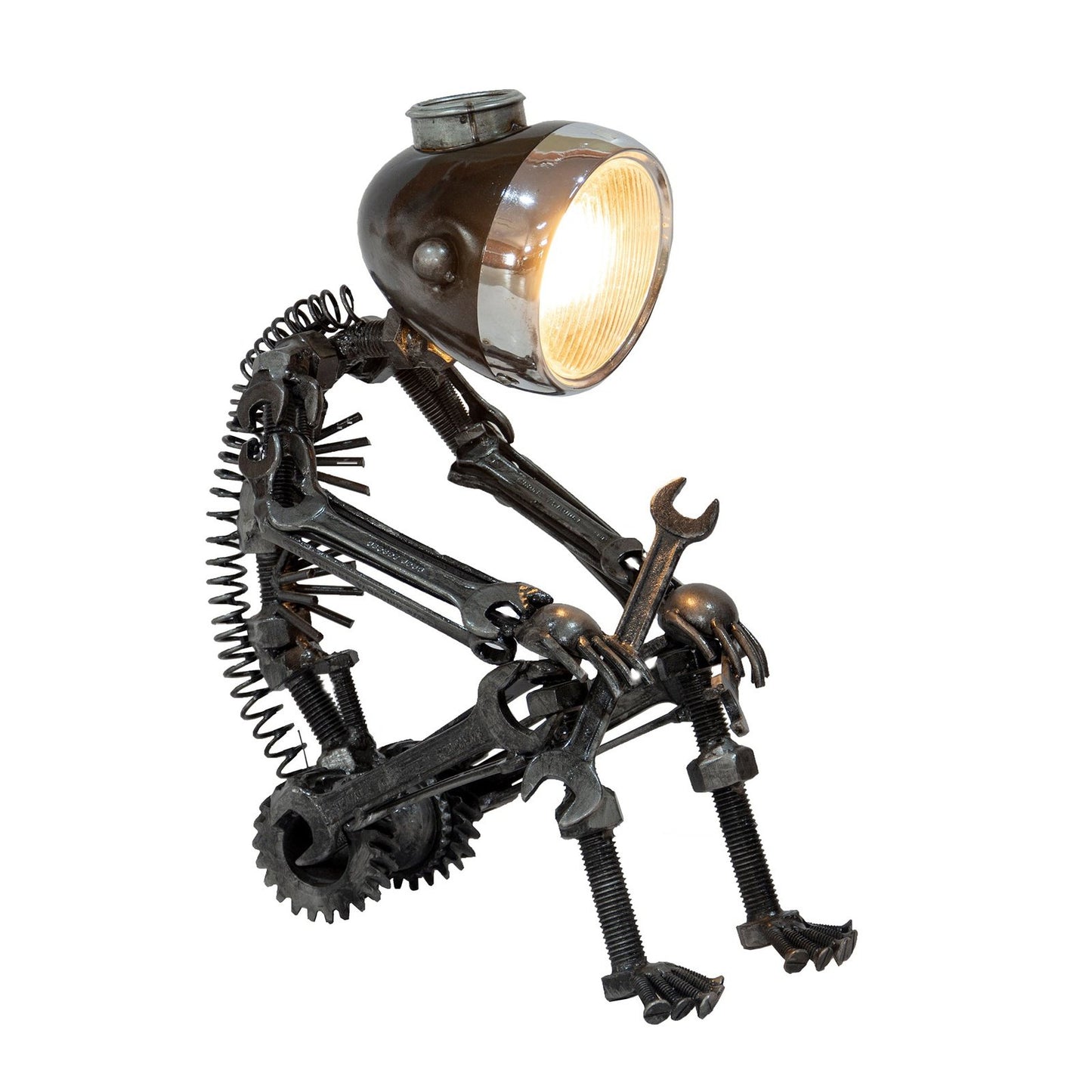 Reclaimed Parts Robot Table Lamp - A Long Wait